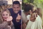 Mark Wright hangs out with Margot Robbie as they recreate he